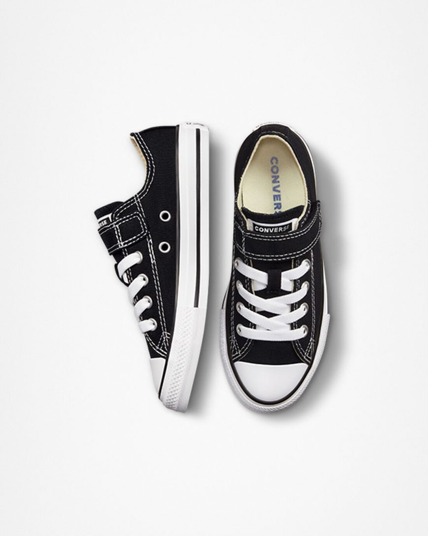 Tenisi Fete Converse Chuck Taylor All Star Easy-On Negrii Bej Albi | RO YZ13GH521